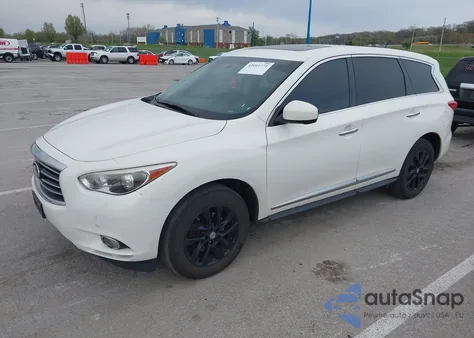 2013 Infiniti Jx35 z USA, uszkodzony, nr VIN 5N1AL0MM5DC325574